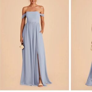 Birdy Grey Strapless Light Blue Gown